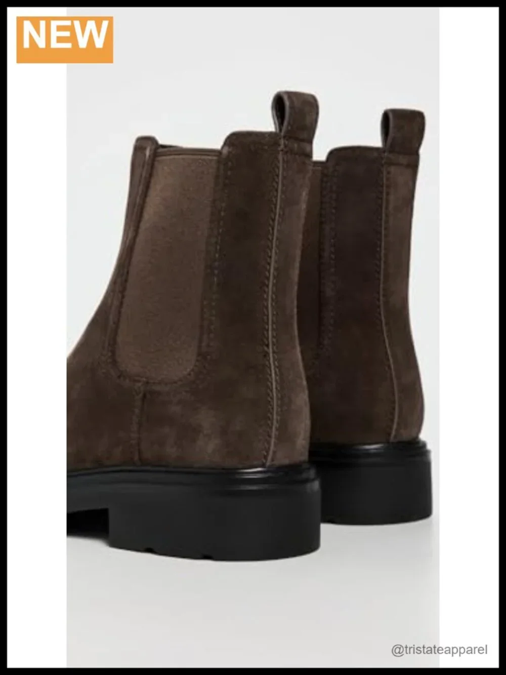 Vince Suede Chelsea Boots Ankle Booties Rubber Sole